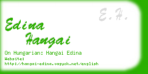 edina hangai business card